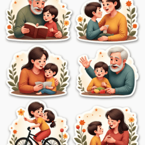 Family Life & Relationships - Sticker Sheet v19